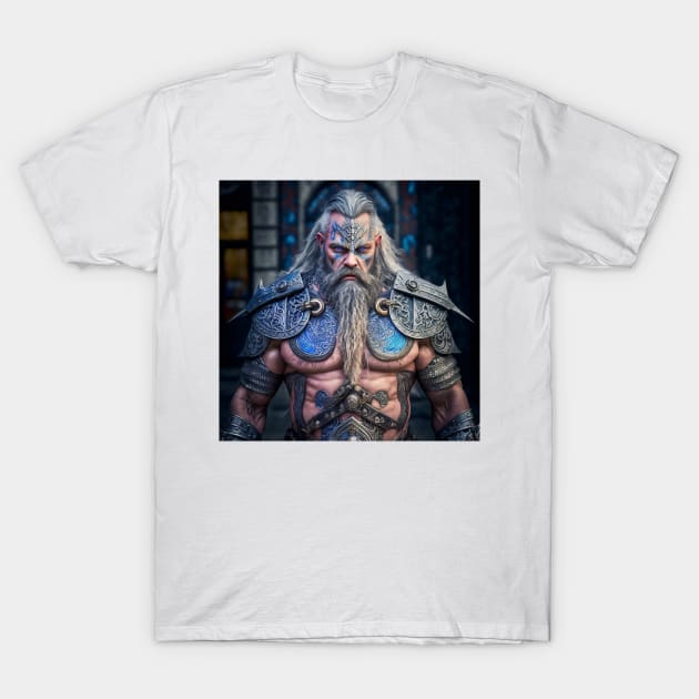 Viking Dwarf of the North T-Shirt by AICreateWorlds